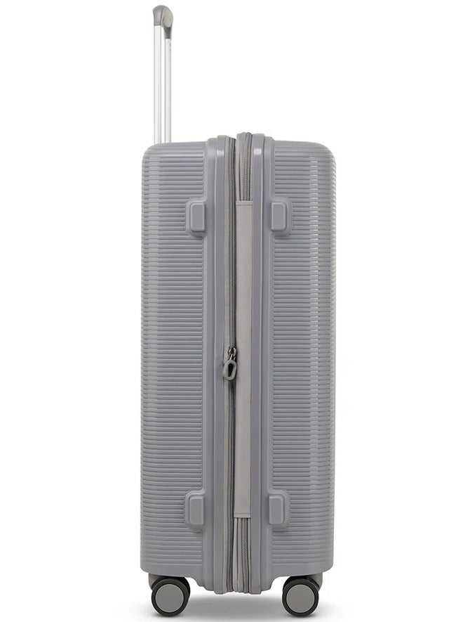 Echolac Forza 64 Cm Hardcase 4-Double Wheeled Expandable Check-In Luggage Trolley - Gray - Image 5